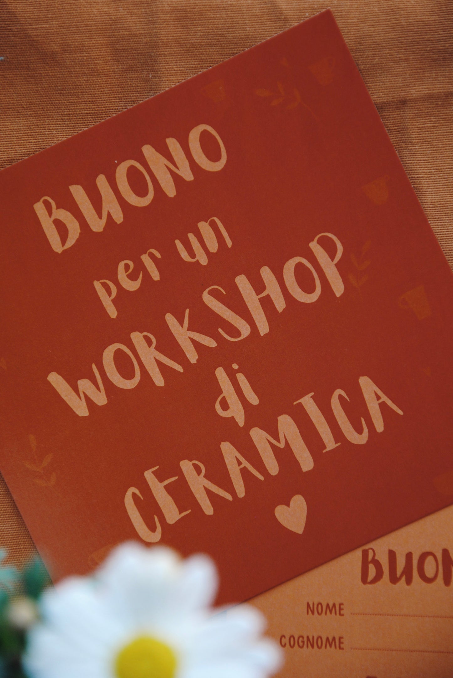 BUONO REGALO PER UN WORKSHOP DI CERAMICA
